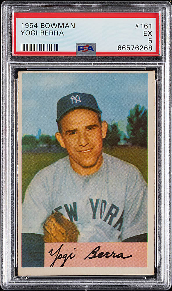 1954 Bowman #161 Yogi Berra PSA EX 5