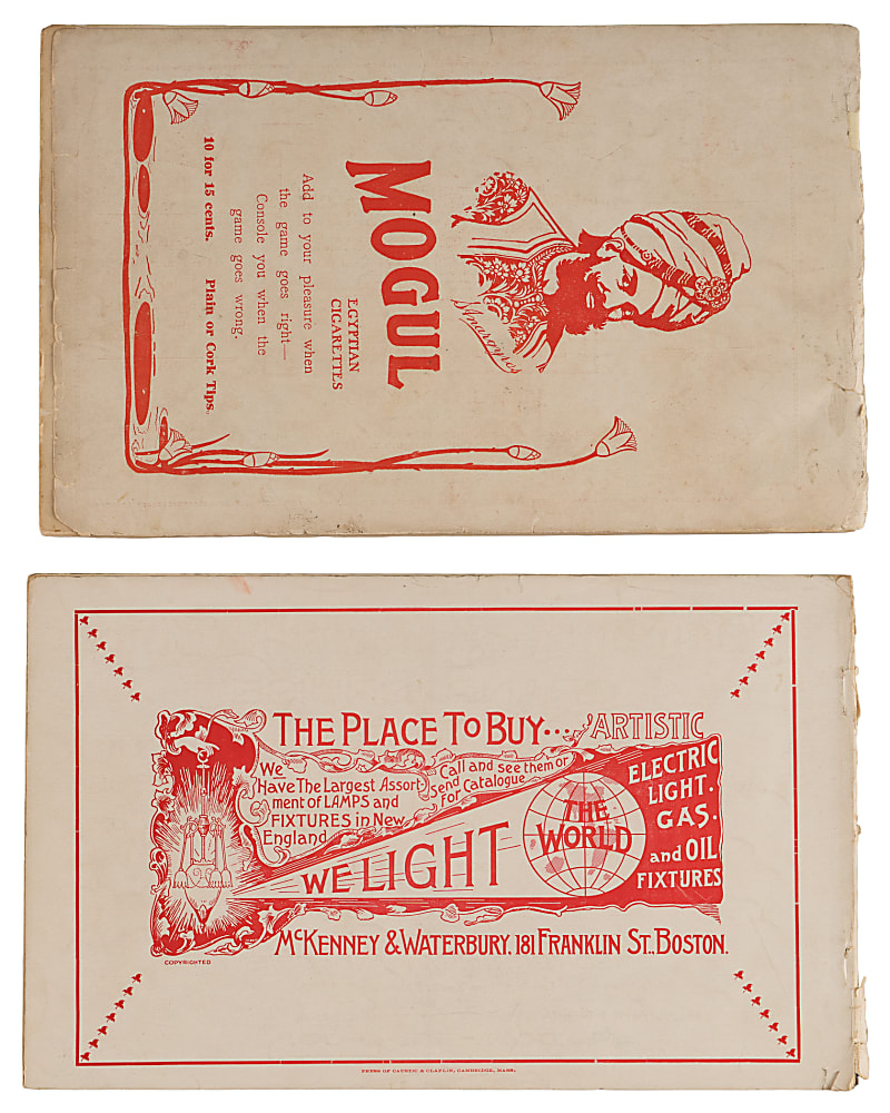 1902 & 1903 Harvard vs. Yale Football Program Pair