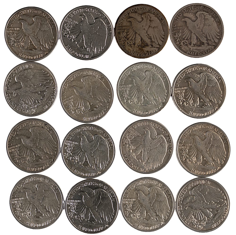 1917-1947 Walking Liberty Silver Half Dollars (35)