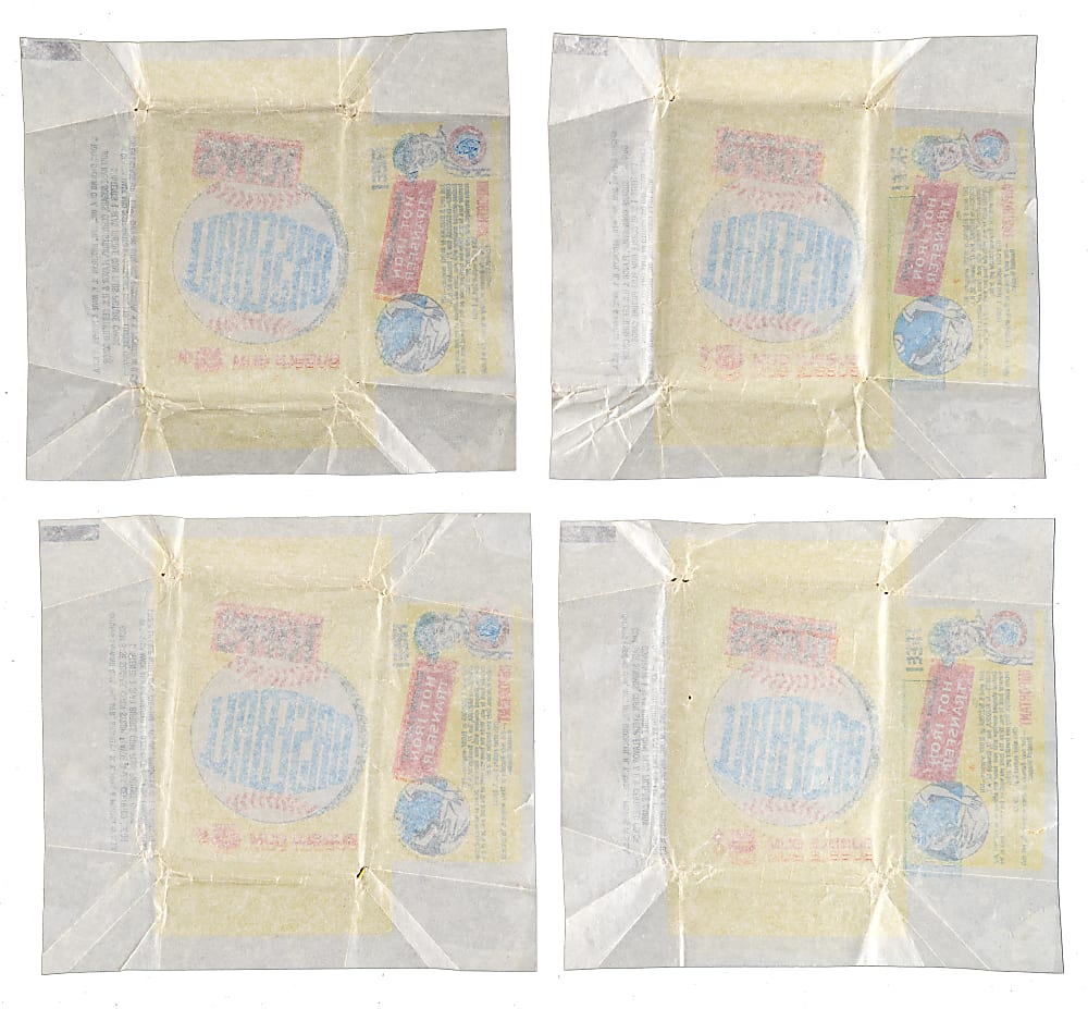 1960 Topps Baseball 5-Cent Wrappers Group (8)