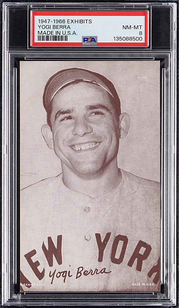 1947-1966 Exhibits Yogi Berra Made in U.S.A. PSA NM-MT 8