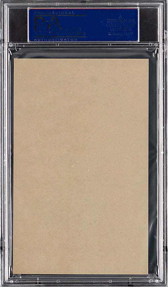 1947-1966 Exhibits Ernie Banks Bat on Shoulder Script PSA NM-MT 8