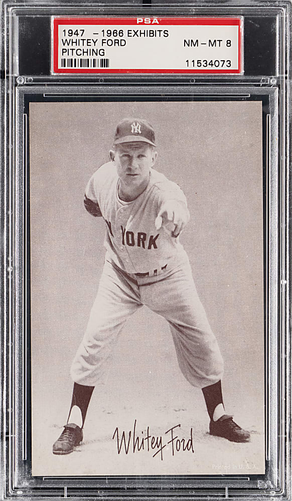 1947-1966 Exhibits Whitey Ford Pitching PSA NM-MT 8