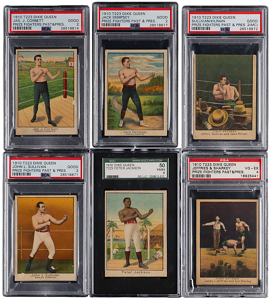 1910 T223 Dixie Queen Prize Fighters Complete Graded Set (50)