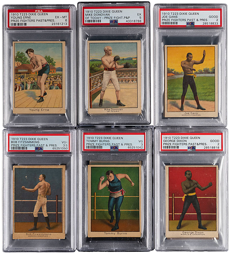 1910 T223 Dixie Queen Prize Fighters Complete Graded Set (50)