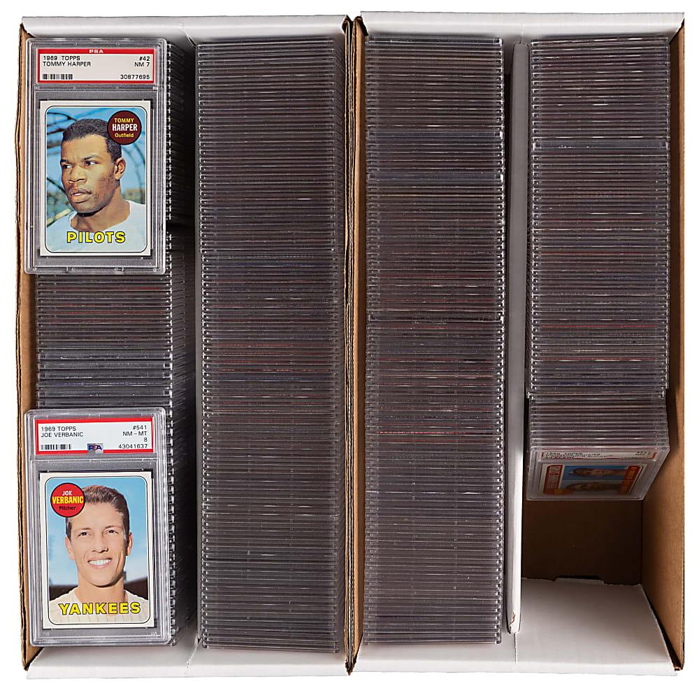 1969 Topps PSA Graded Partial Set (356/664) with (26) Hall of Famers (7.18 GPA!)