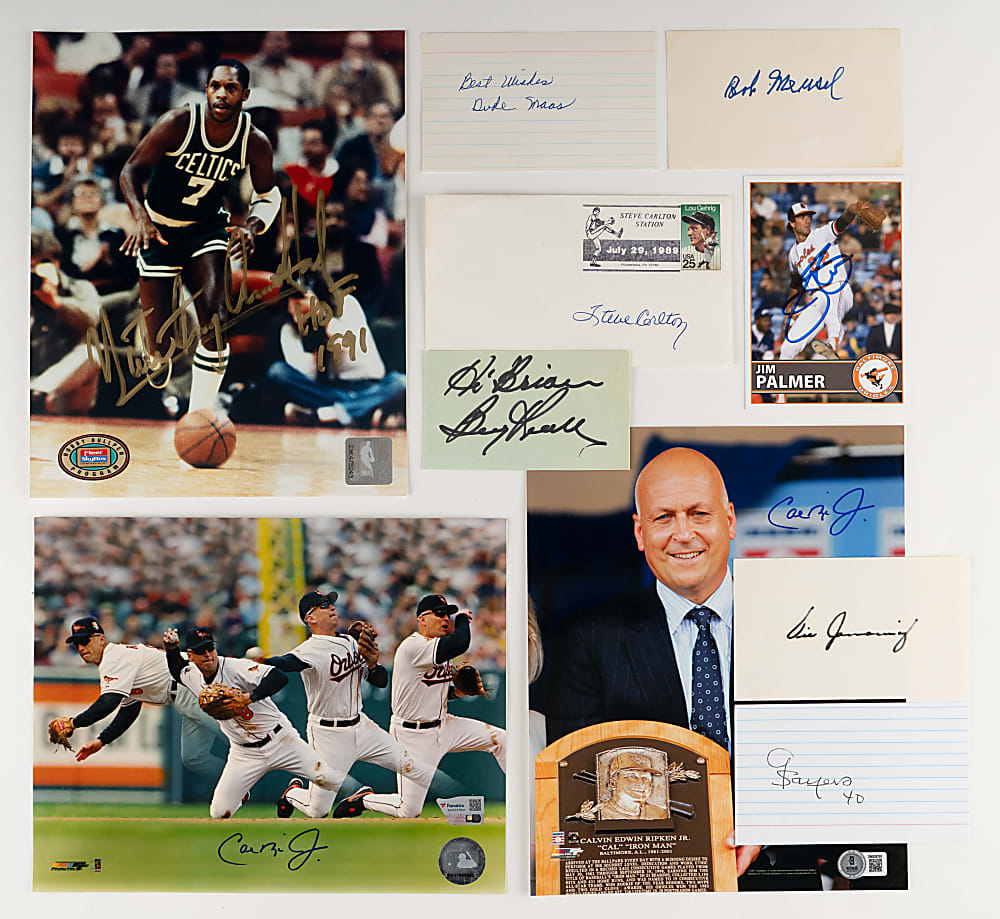 Multi-Sport Autographed Flats Collection (115+) with Duke Maas Certified Index Card