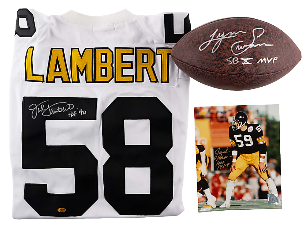 Pittsburgh Steelers & Philadelphia Eagles Hall of Fame Autograph Collection (10)