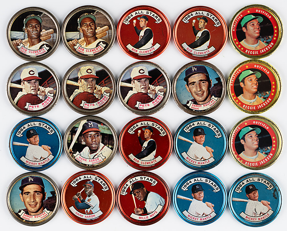 1964 & 1971 Topps Coins Collection (700+) with (140+) Hall of Famers Including (5) Clemente, (4) Mantle, (2) Aaron & (2) Koufax
