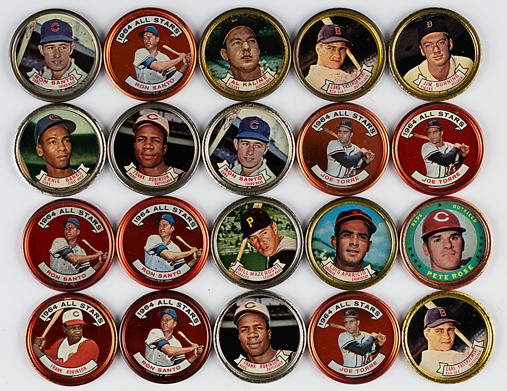 1964 & 1971 Topps Coins Collection (700+) with (140+) Hall of Famers Including (5) Clemente, (4) Mantle, (2) Aaron & (2) Koufax