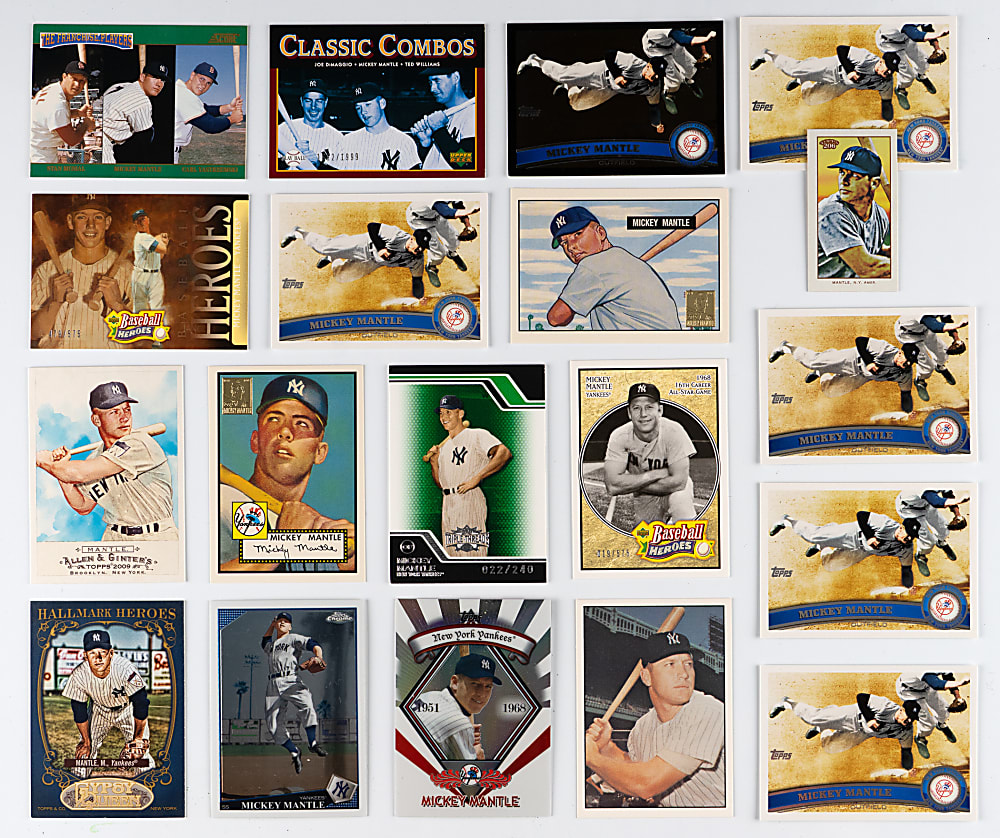 Mostly 1980s-Modern Mickey Mantle Collection (425+) with Inserts & Oddball