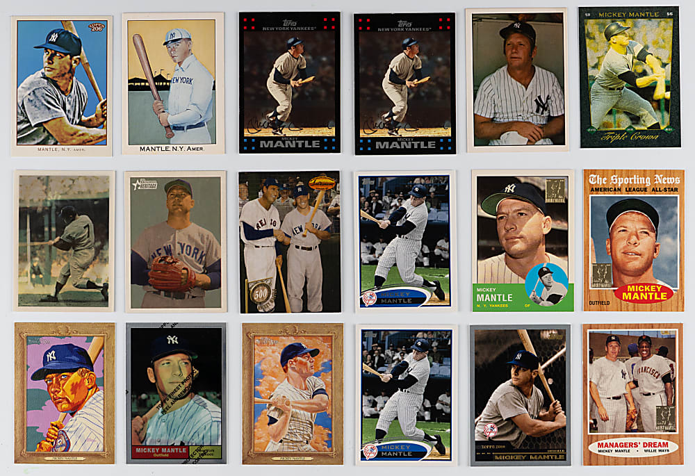 Mostly 1980s-Modern Mickey Mantle Collection (425+) with Inserts & Oddball