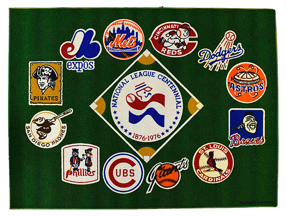 1976 National League Centennial 36x48 Rug