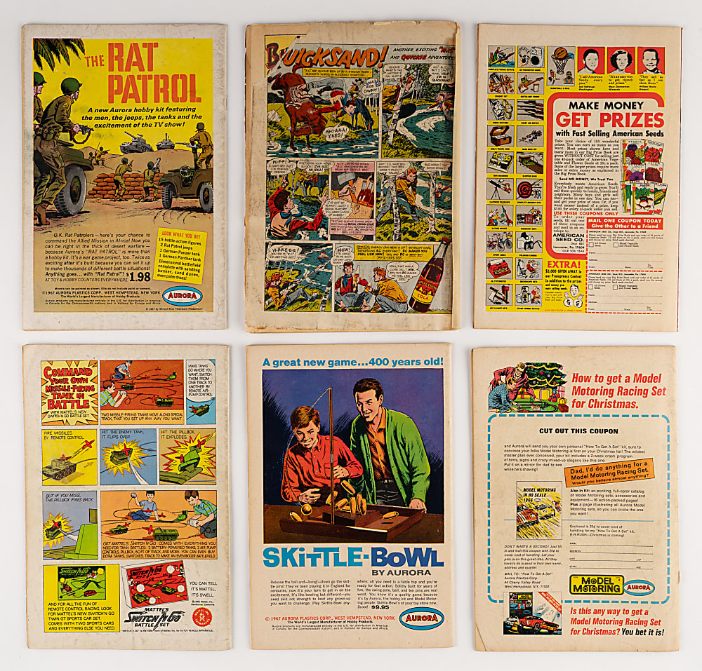 1950-1968 DC Detective Comics and Batman Key Issues (6) with DC #359 First Batgirl & Batman #200 Neal Adams Cover