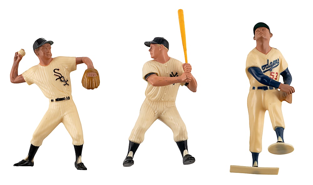 1958-1963 Hartland Baseball Statues (3) with Mantle, Drysdale & Fox
