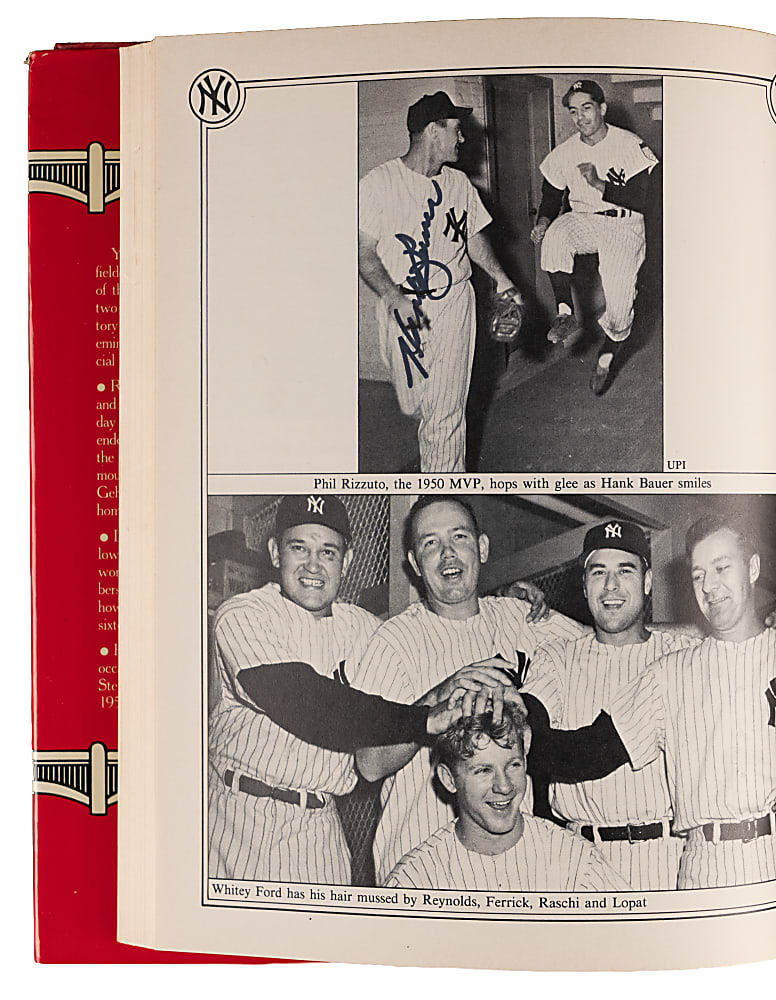 1979 "The Yankees" Hardcover Book Signed by (9) with Mickey Mantle (X2) - Whitey Ford Personal Collection LOP