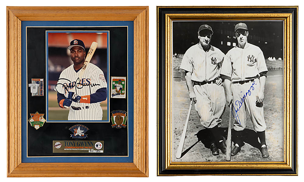 Baseball Greats Signed Collection (12) with Joe DiMaggio & Tony Gwynn