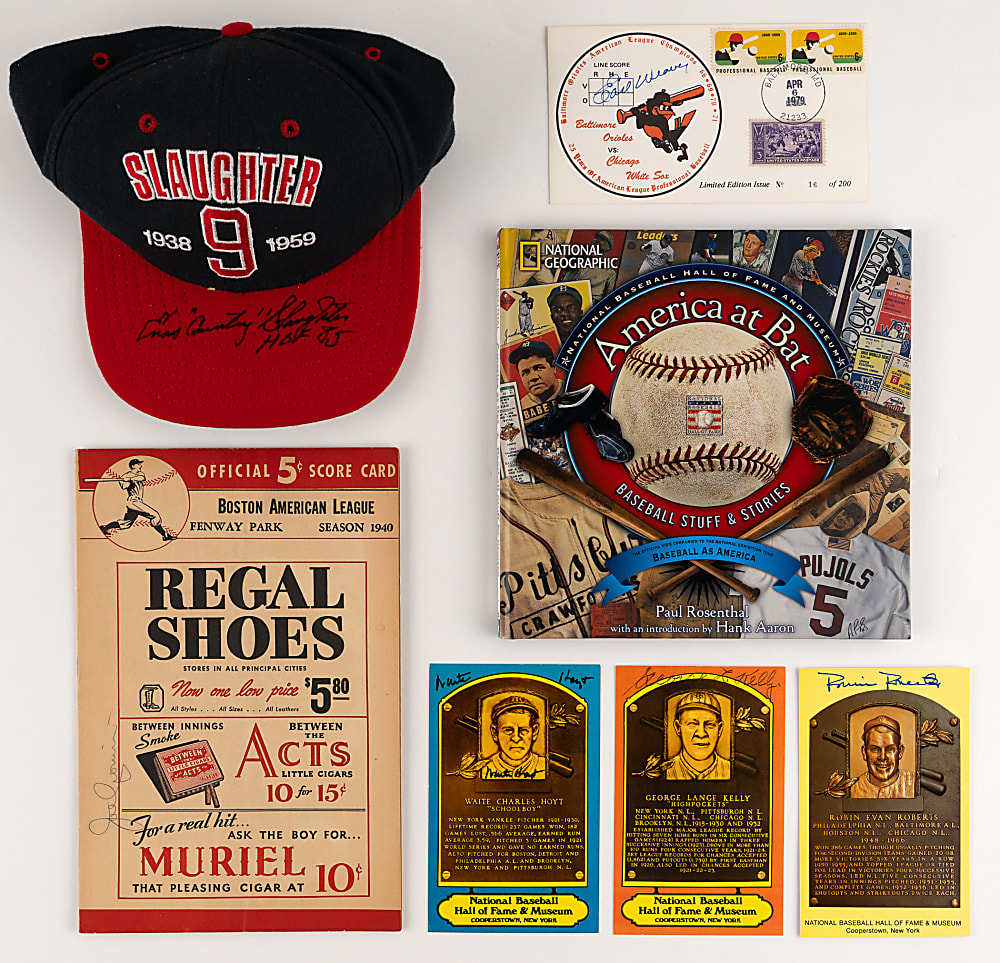 Baseball Greats Signed Collection (12) with Joe DiMaggio & Tony Gwynn
