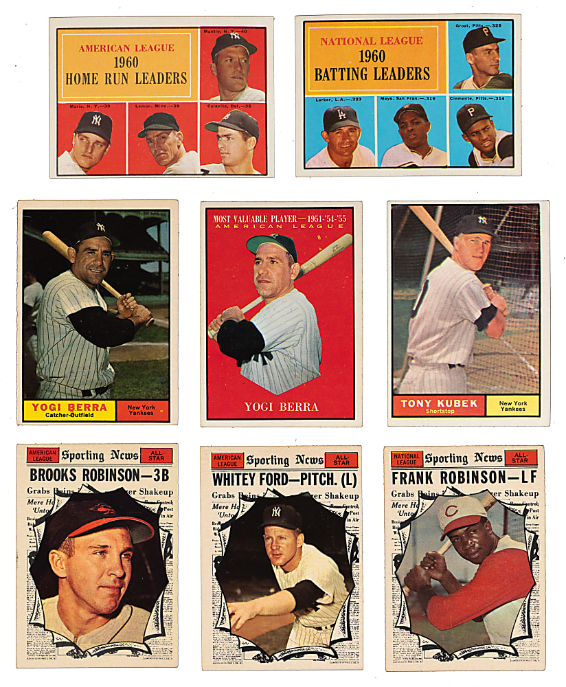 1961 Topps Complete Set (587) with (19) PSA Graded Stars