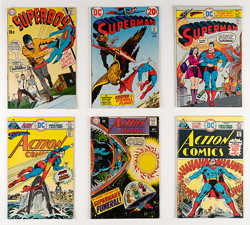 1970s-1980s DC Comic Book Treasure Chest Bundle (350+) with Batman, Superman & Sgt. Rock