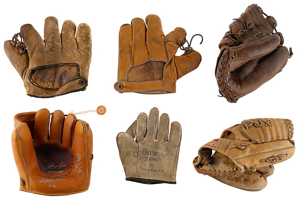 1920s-1960s Vintage Baseball Glove Collection (32) with (3) Signed Hall of Famers & Various Tougher Models