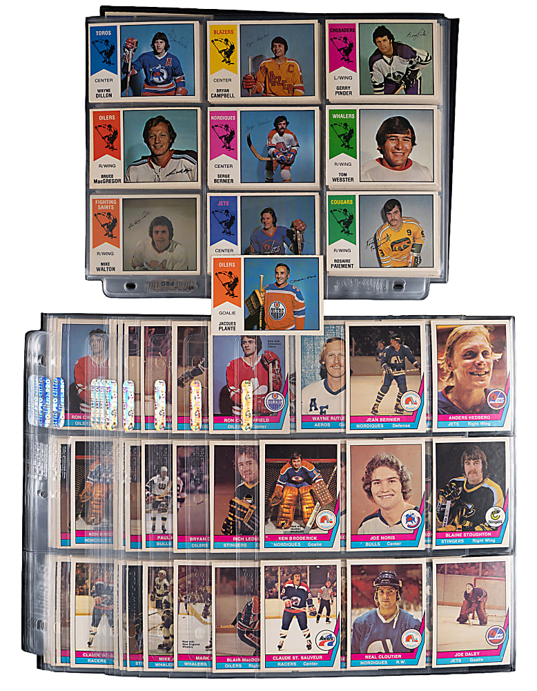 1974-1975 & 1977-1978 O-Pee-Chee Hockey WHA Complete Set Trio - Clean!