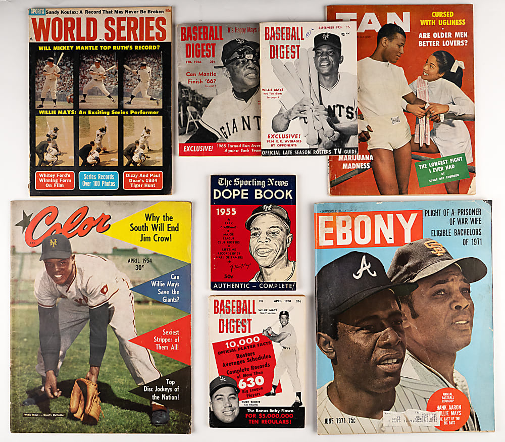 1950s-2000s Willie Mays Related Publications Collection (128)
