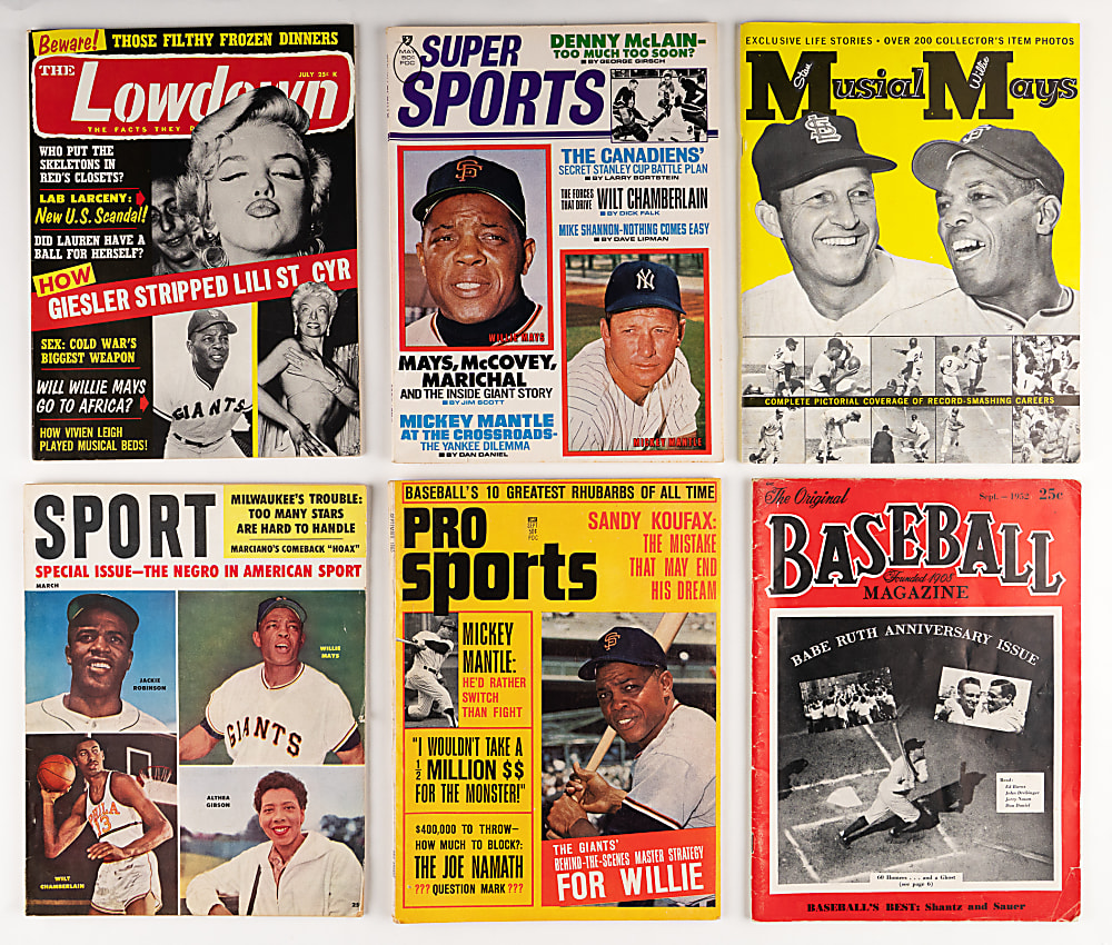 1950s-2000s Willie Mays Related Publications Collection (128)