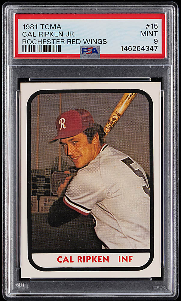 1981 TCMA Rochester Red Wings #15 Cal Ripken Jr. PSA MINT 9
