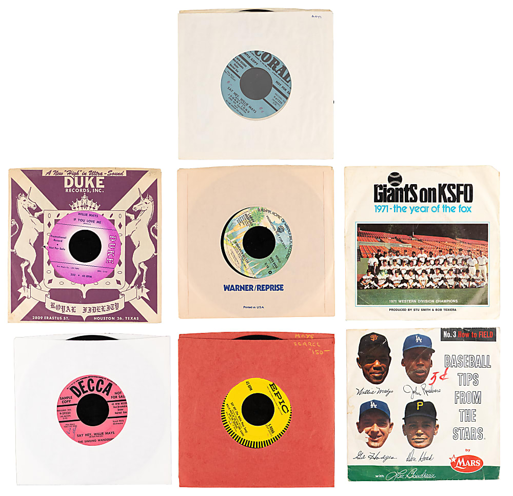 1950s-1980s Willie Mays Related Record Collection (19)
