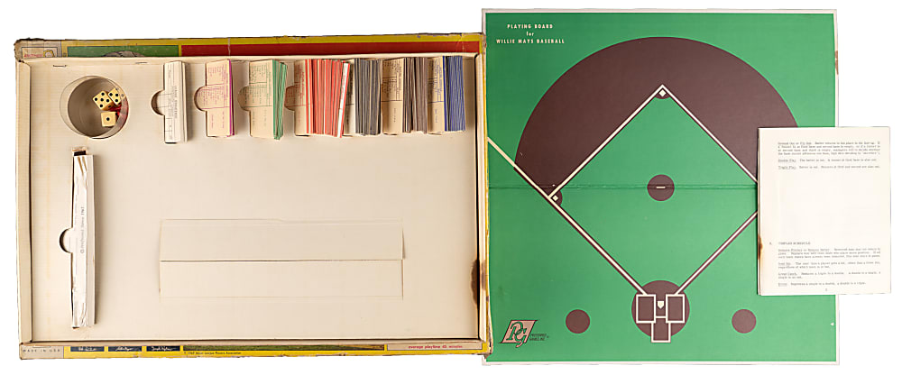 1950s-1990s Willie Mays Related Game/Puzzle Collection (8) with (2) Willie Mays "Say Hey" Baseball Board Games