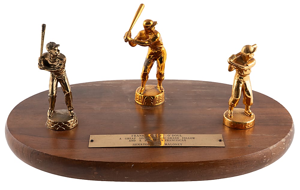 1930s Lefty O’Doul San Francisco Appreciation Award Presented by California State Senator Tom Maloney