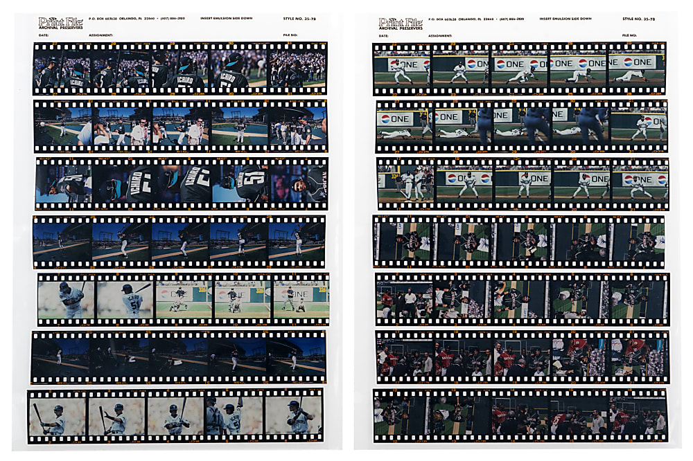 2001 Original Color Slides Hoard (800+) with Ichiro (Rookie) & 2001 All-Star Game Emphasis