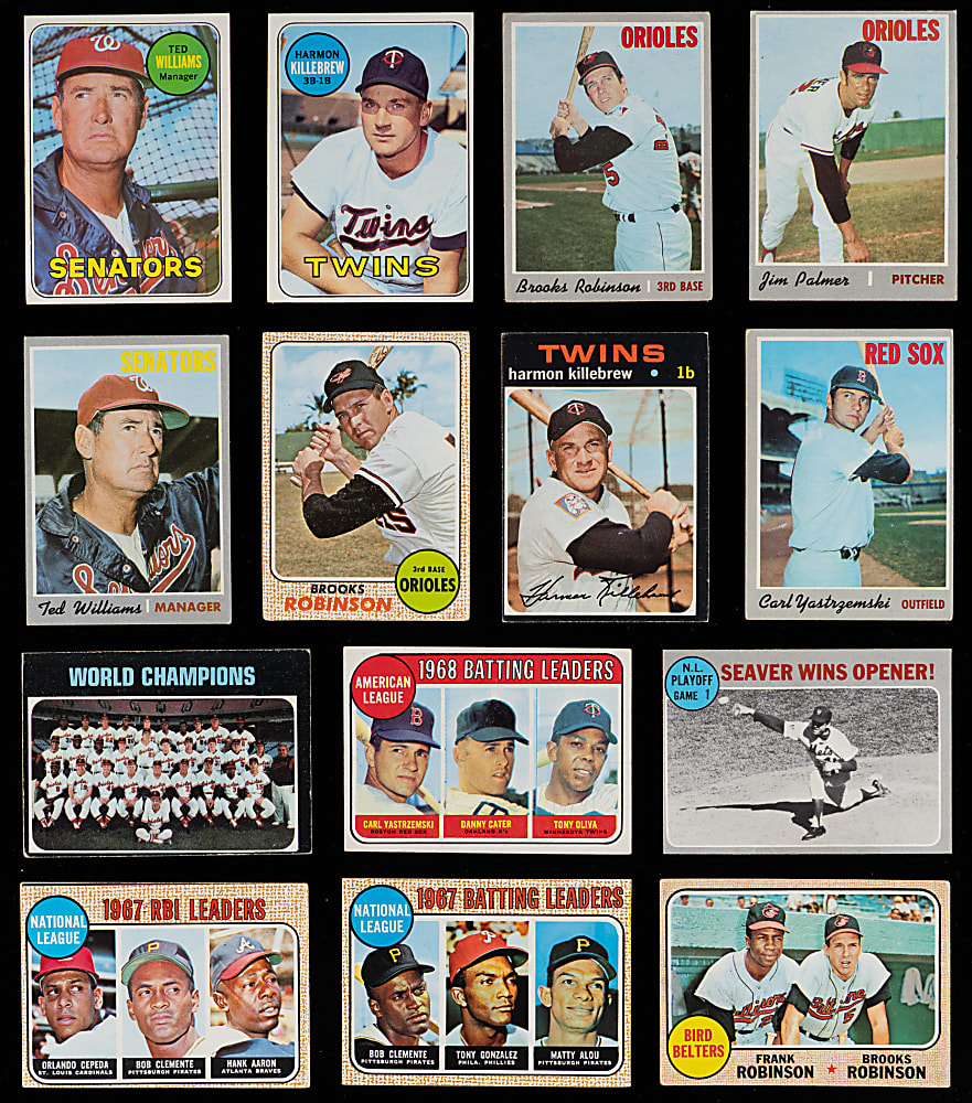 1968-1971 Topps Collection (196) with (88) Hall of Famers