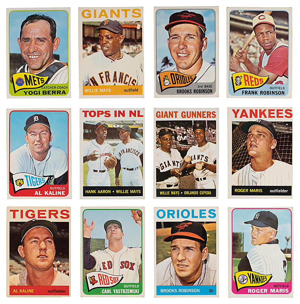 1964 & 1965 Topps Collection (135) with (58) Hall of Famers Plus (2) Five-Cent Wrappers