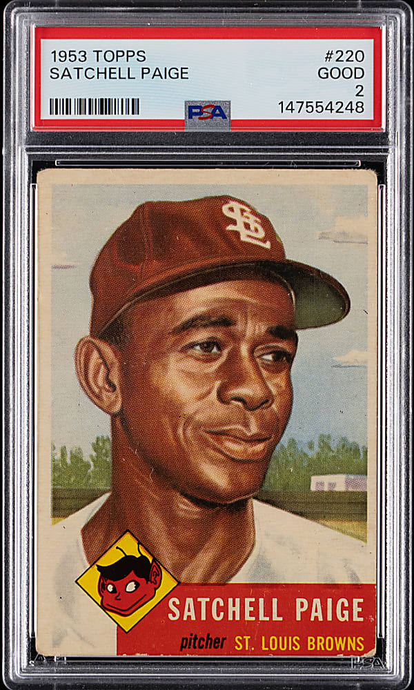1953 Topps #220 Satchel Paige High Number PSA GOOD 2
