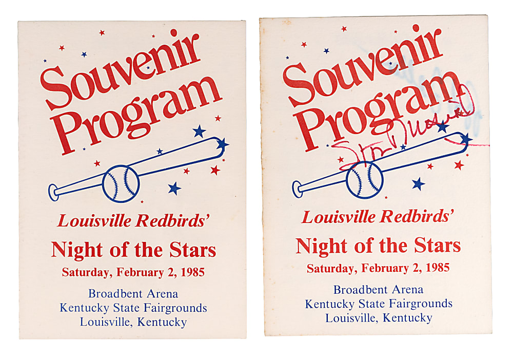 1985 Louisville Redbirds Night of Stars Program Pair with (15) Signatures Including Mickey Mantle & Billy Martin
