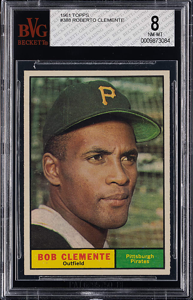 1961 Topps #388 Roberto Clemente BVG NM-MT 8