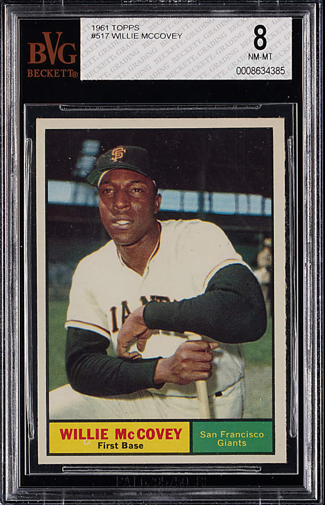 1961 Topps #517 Willie McCovey BVG NM-MT 8