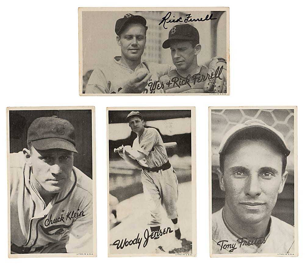 1936 R314 Goudey Wide Pens Collection (13) with Chuck Klein and Signed Rick Ferrell