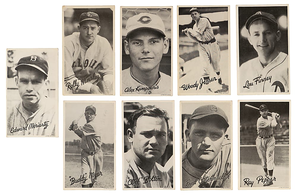1936 R314 Goudey Wide Pens Collection (13) with Chuck Klein and Signed Rick Ferrell