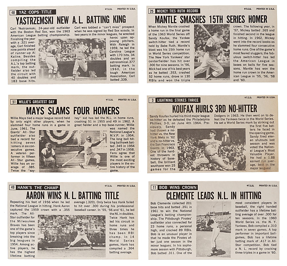 1964 Topps Giants Complete Set (60)