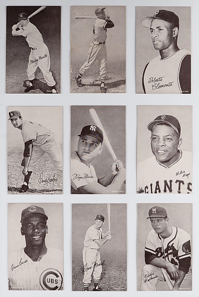 1963 Exhibit Stat Back Complete Set (64)