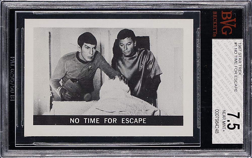 1967 Leaf Star Trek #1 No Time For Escape BVG NM+ 7.5