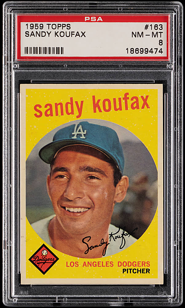 1959 Topps #163 Sandy Koufax PSA NM-MT 8