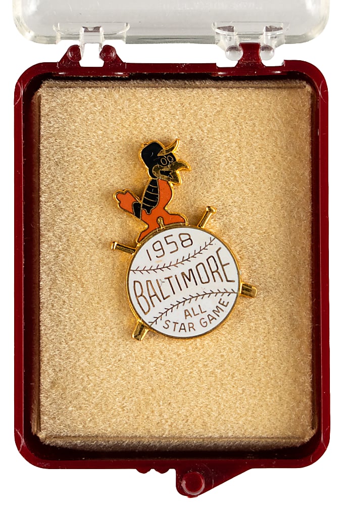 1958 Baltimore Orioles All Star Game Press Pin