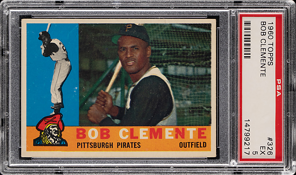 1960 Topps #326 Roberto Clemente PSA EX 5