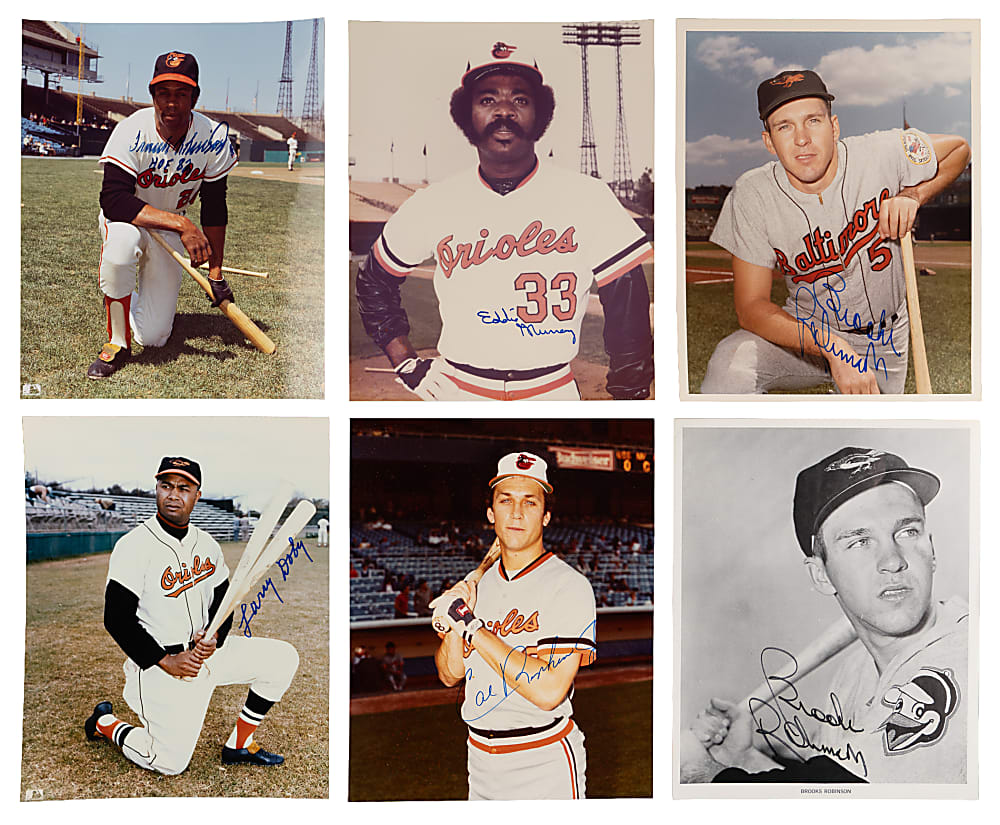 Baltimore Orioles Signed 8x10 Collection (23) with (19) Hall of Famers