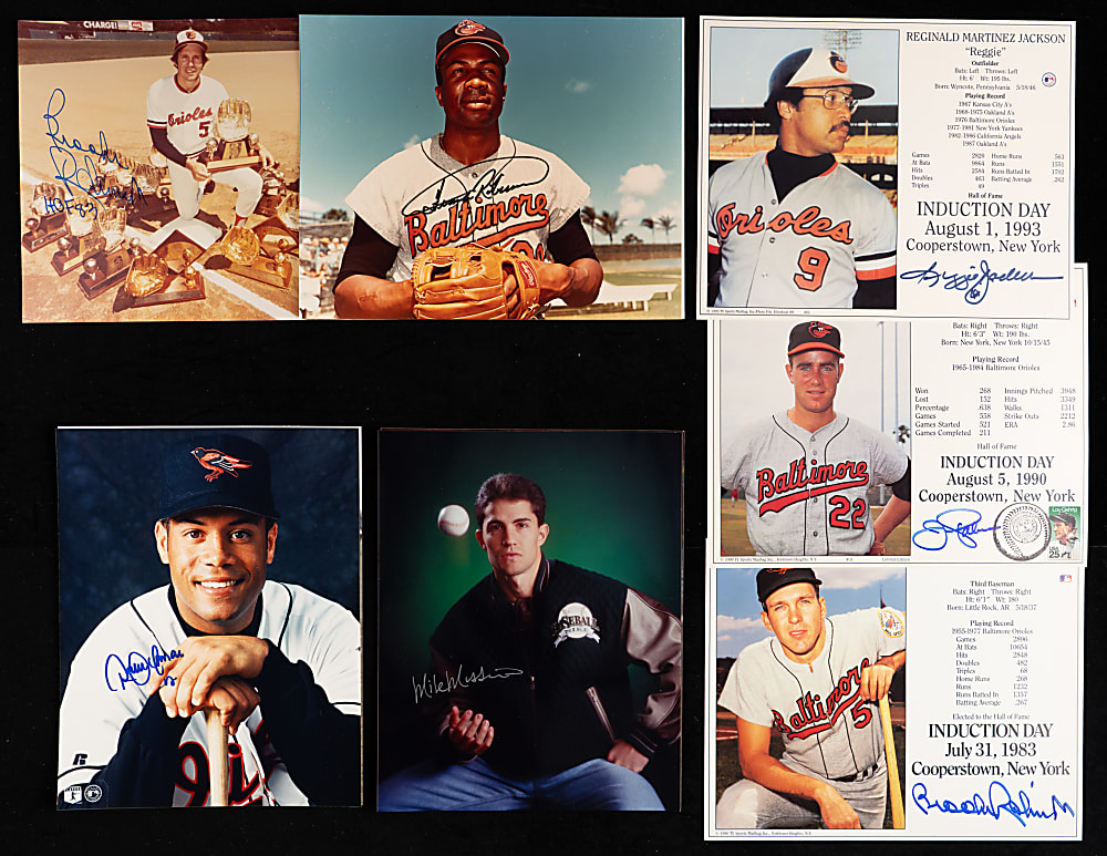 Baltimore Orioles Signed 8x10 Collection (23) with (19) Hall of Famers