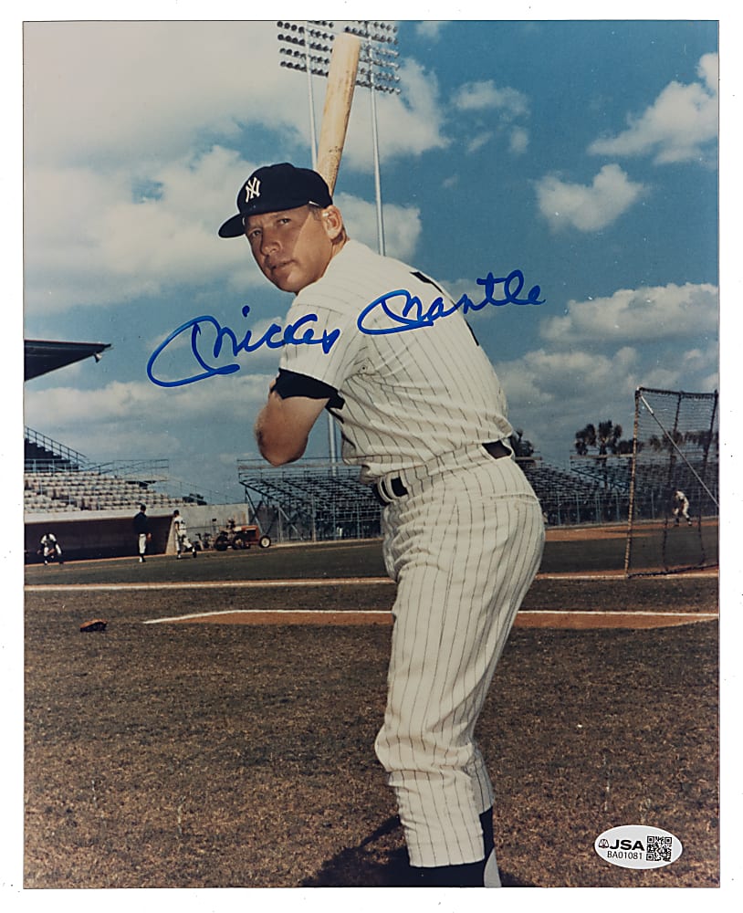 Mickey Mantle Signed 8x10 Photograph with Full JSA